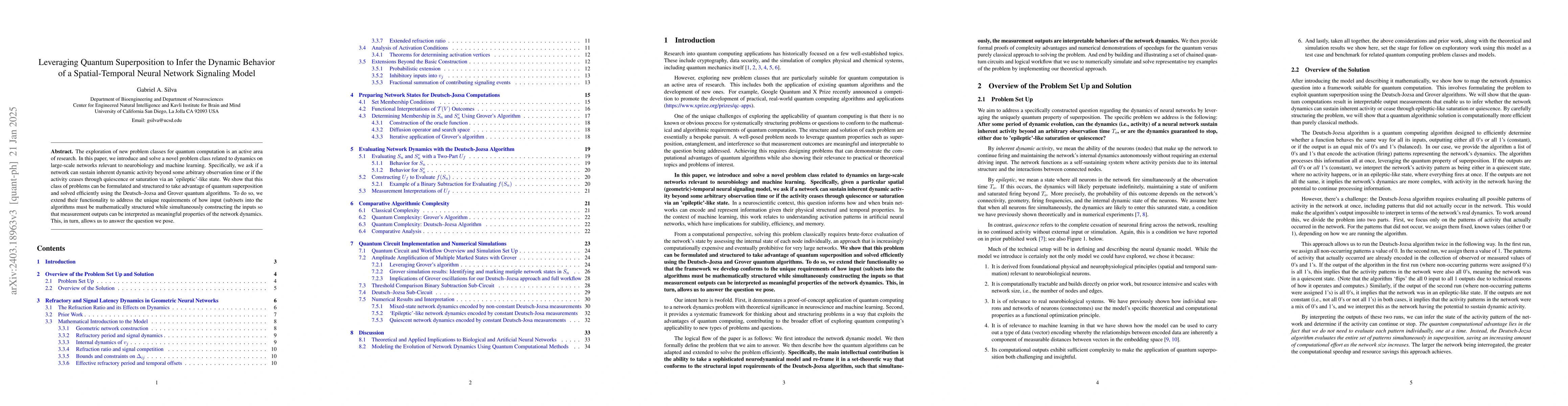 Thumbnail for Using Quantum Computing to Infer Dynamic Behaviors of Biological and
  Artificial Neural Networks