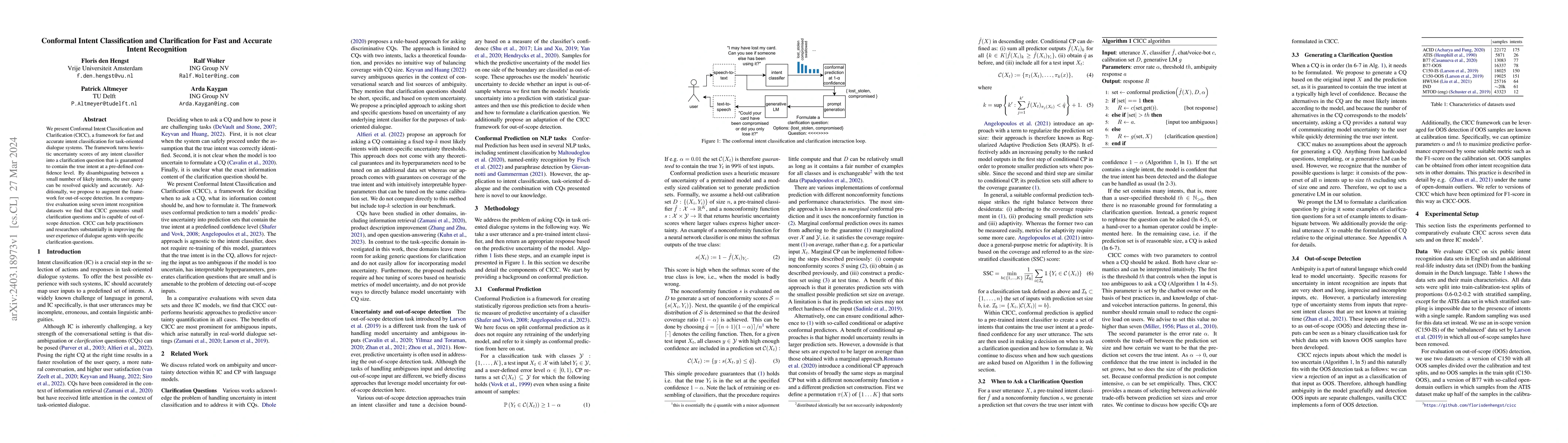 Thumbnail for Conformal Intent Classification and Clarification for Fast and Accurate
  Intent Recognition