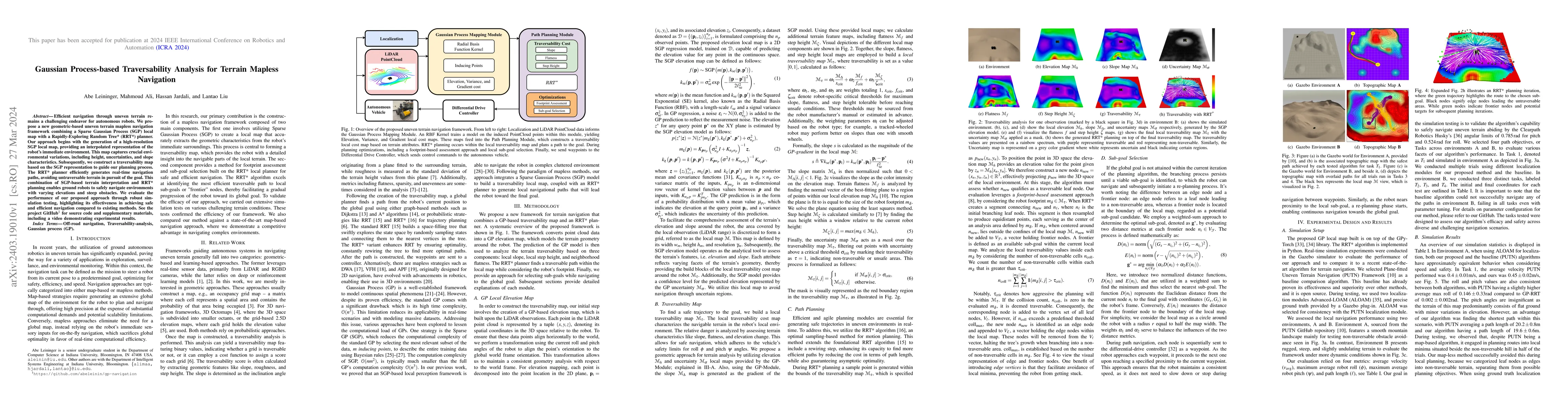 Thumbnail for Gaussian Process-based Traversability Analysis for Terrain Mapless
  Navigation