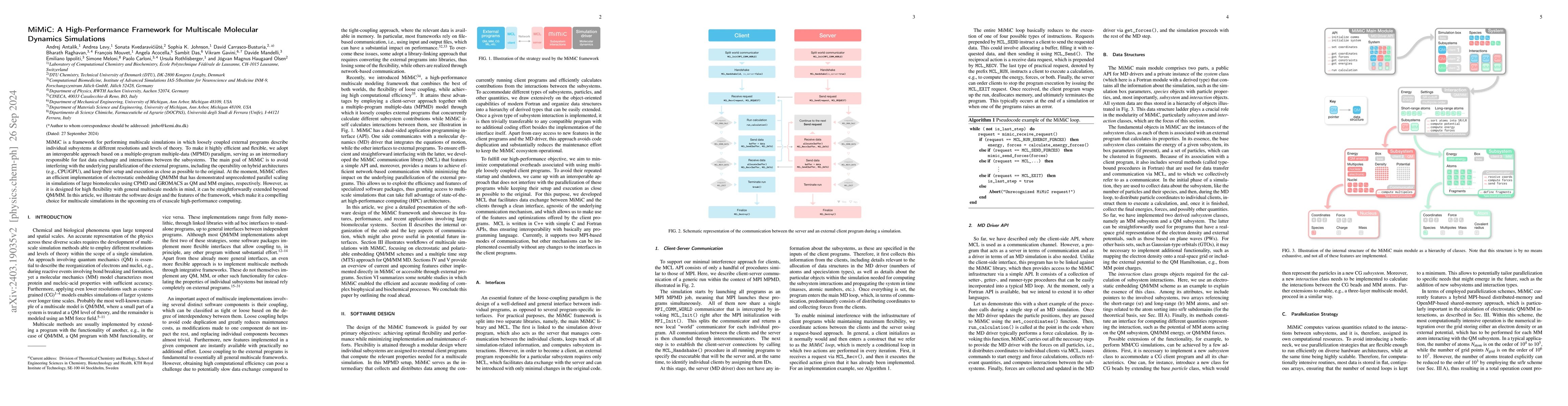 Thumbnail for MiMiC: A High-Performance Framework for Multiscale Molecular Dynamics
  Simulations