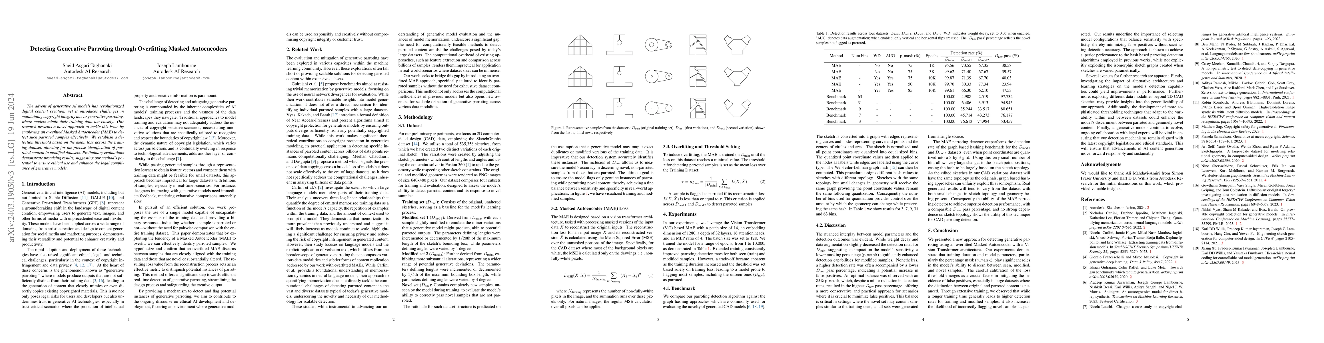 Thumbnail for Detecting Generative Parroting through Overfitting Masked Autoencoders
