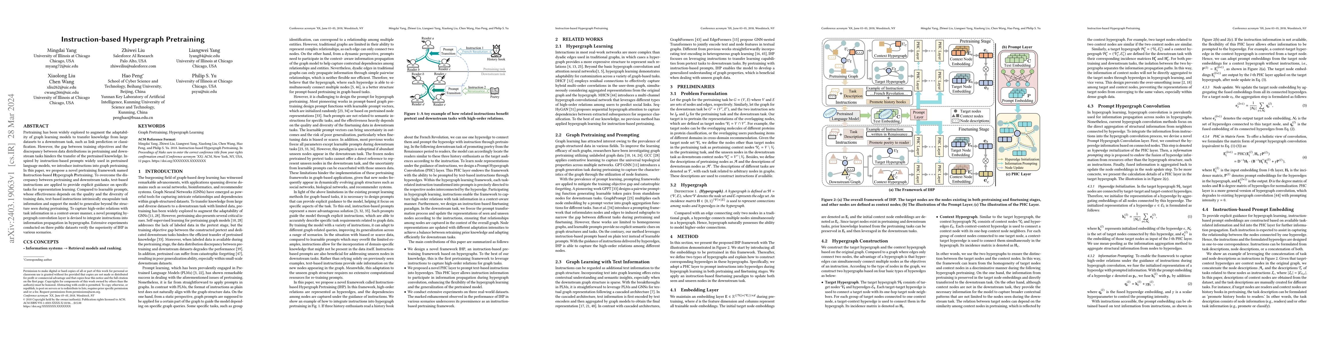 Thumbnail for Instruction-based Hypergraph Pretraining