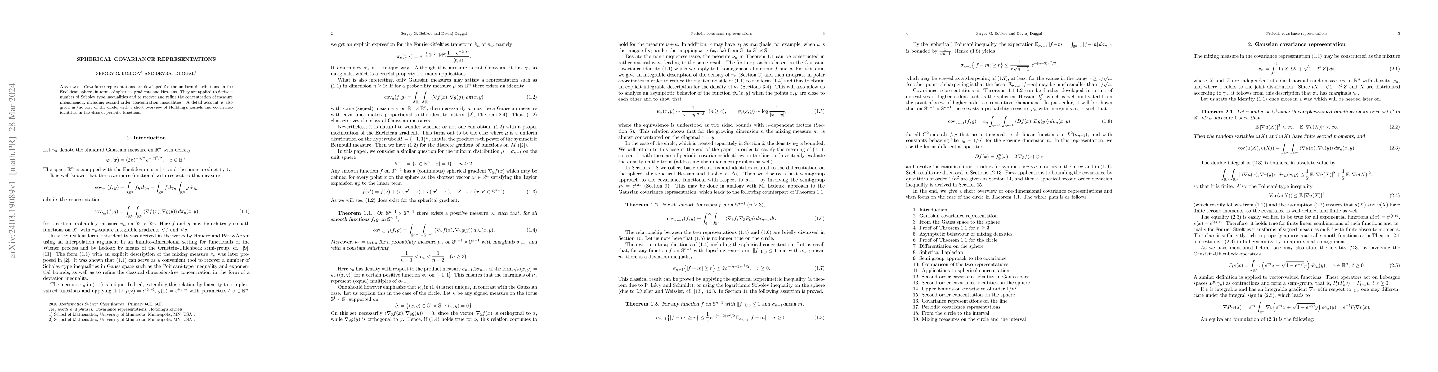 Thumbnail for Spherical Covariance Representations