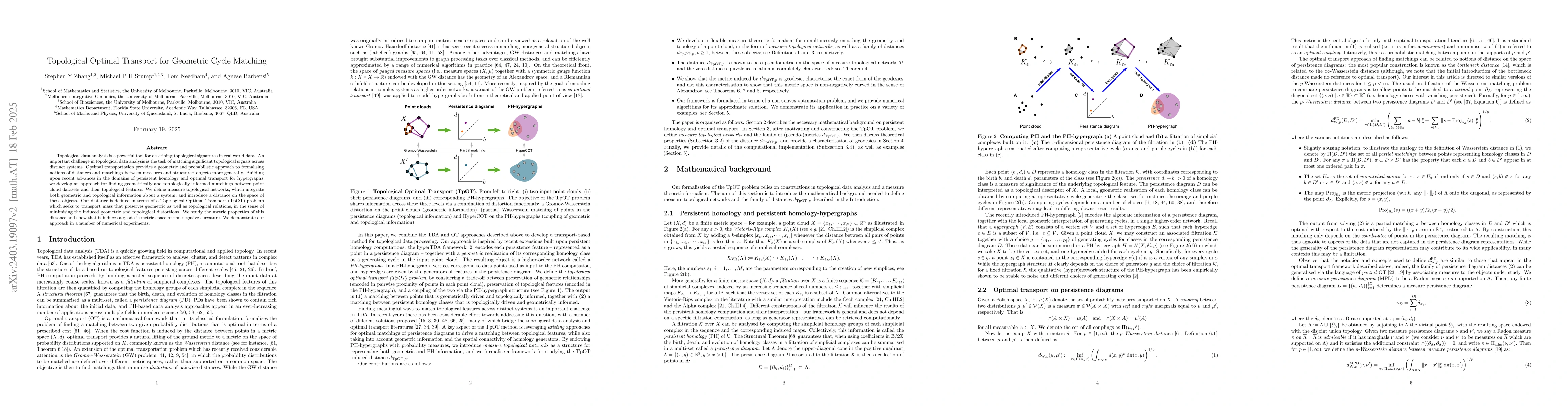 Thumbnail for Topological Optimal Transport for Geometric Cycle Matching