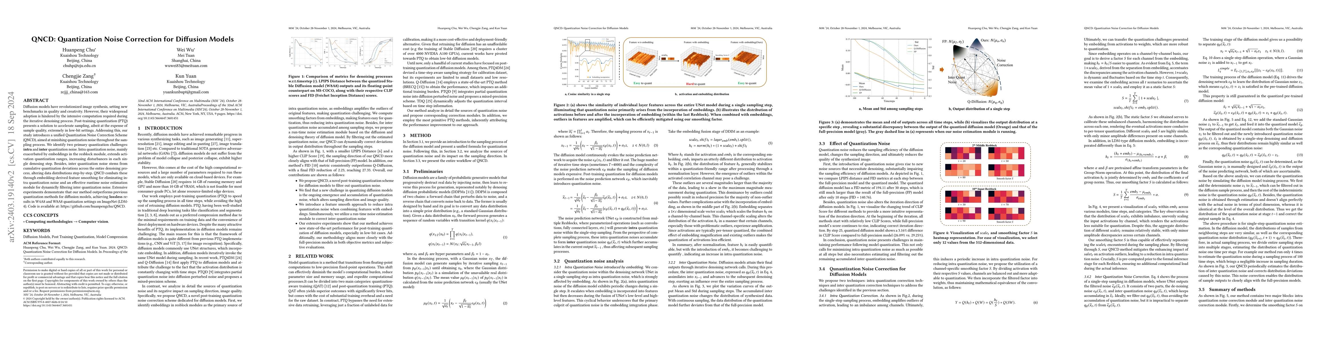 Thumbnail for QNCD: Quantization Noise Correction for Diffusion Models