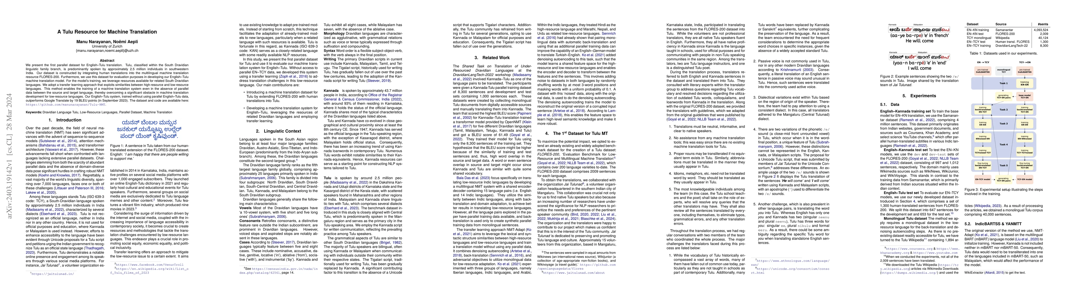 Thumbnail for A Tulu Resource for Machine Translation