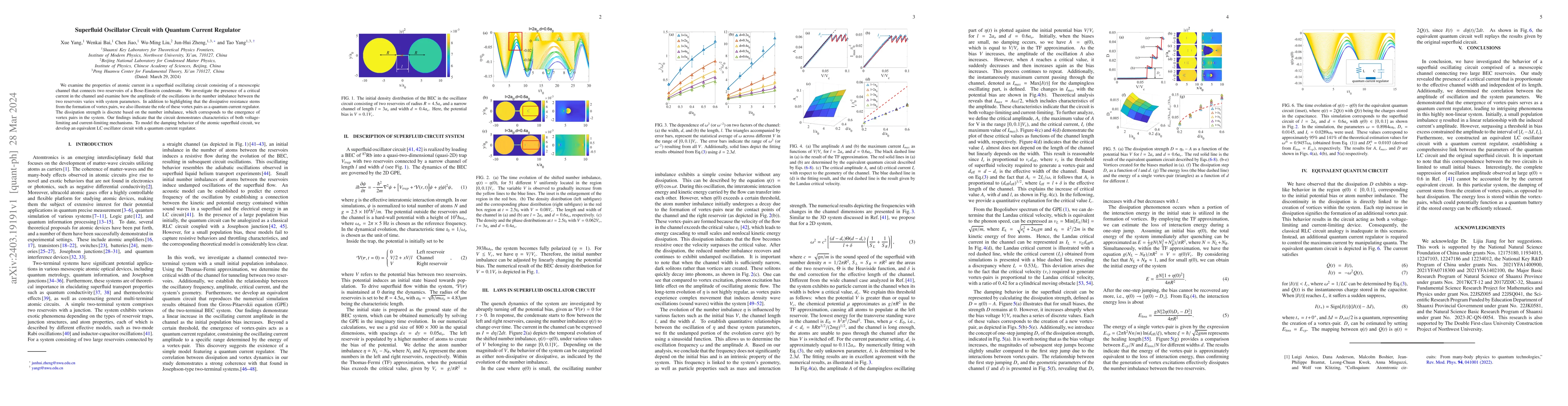 Thumbnail for Superfluid Oscillator Circuit with Quantum Current Regulator