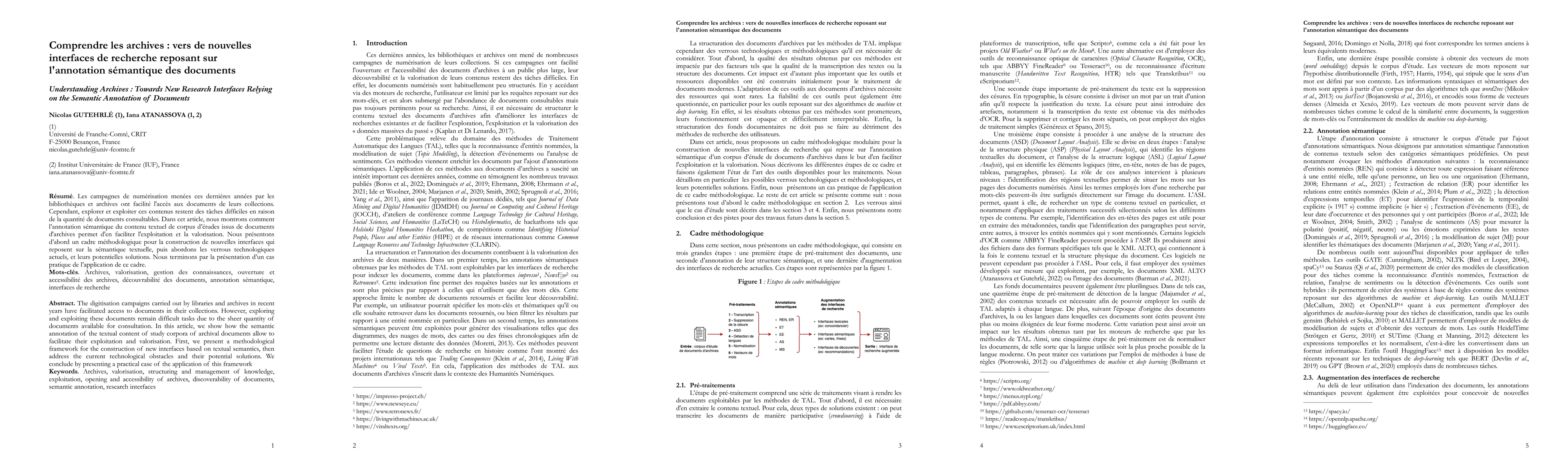 Thumbnail for Understanding Archives: Towards New Research Interfaces Relying on the
  Semantic Annotation of Documents