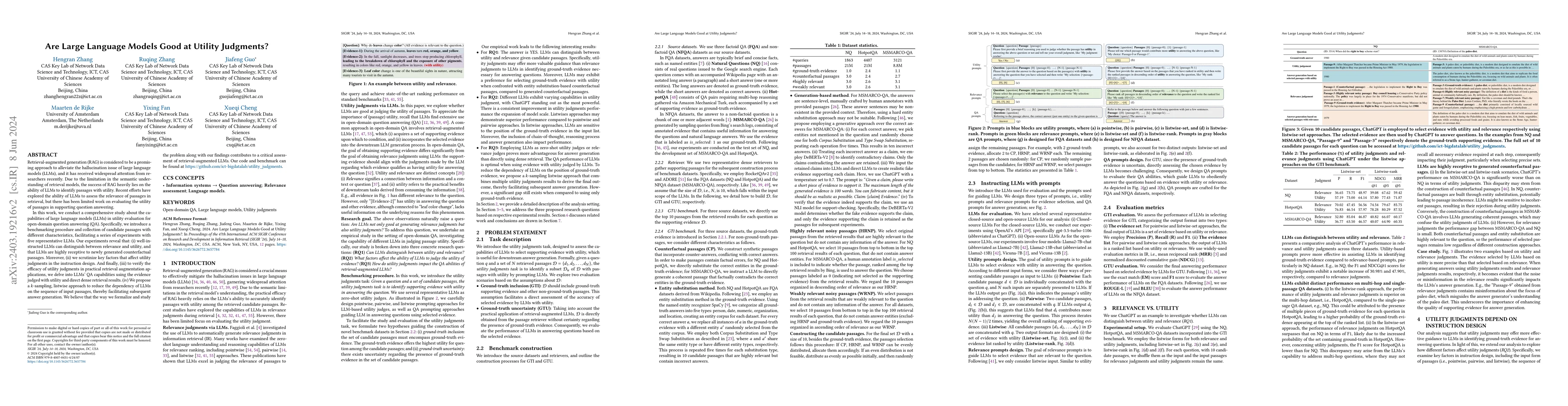 Thumbnail for Are Large Language Models Good at Utility Judgments?