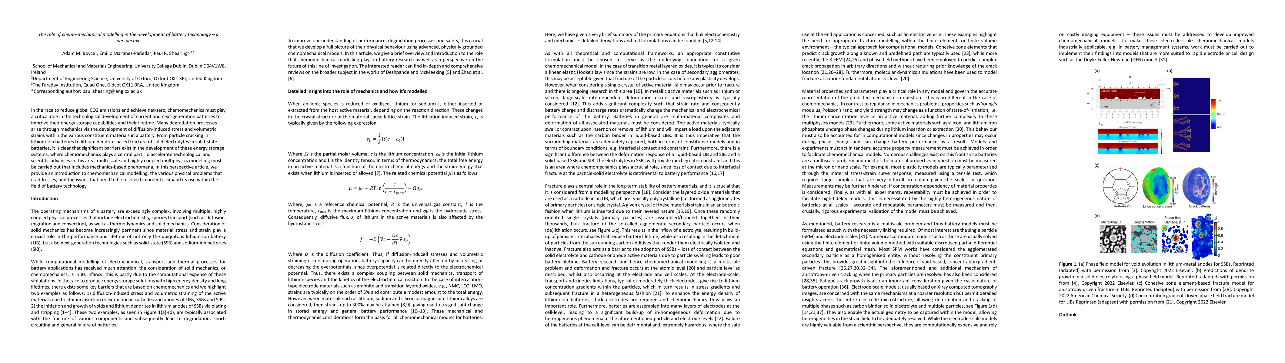 Thumbnail for The role of chemo-mechanical modelling in the development of battery
  technology -- a perspective