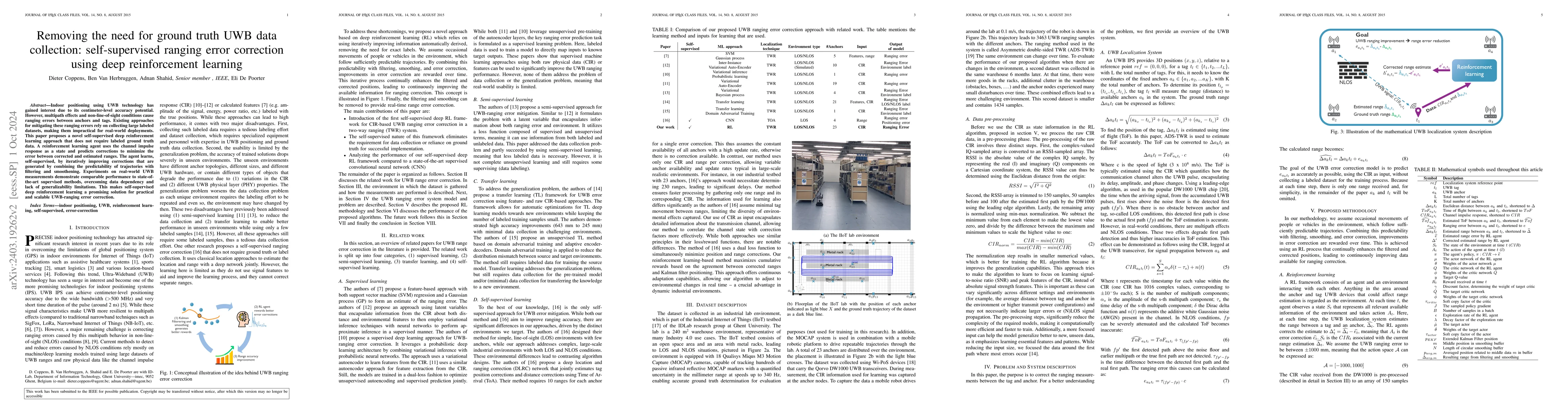 Thumbnail for Removing the need for ground truth UWB data collection: self-supervised
  ranging error correction using deep reinforcement learning