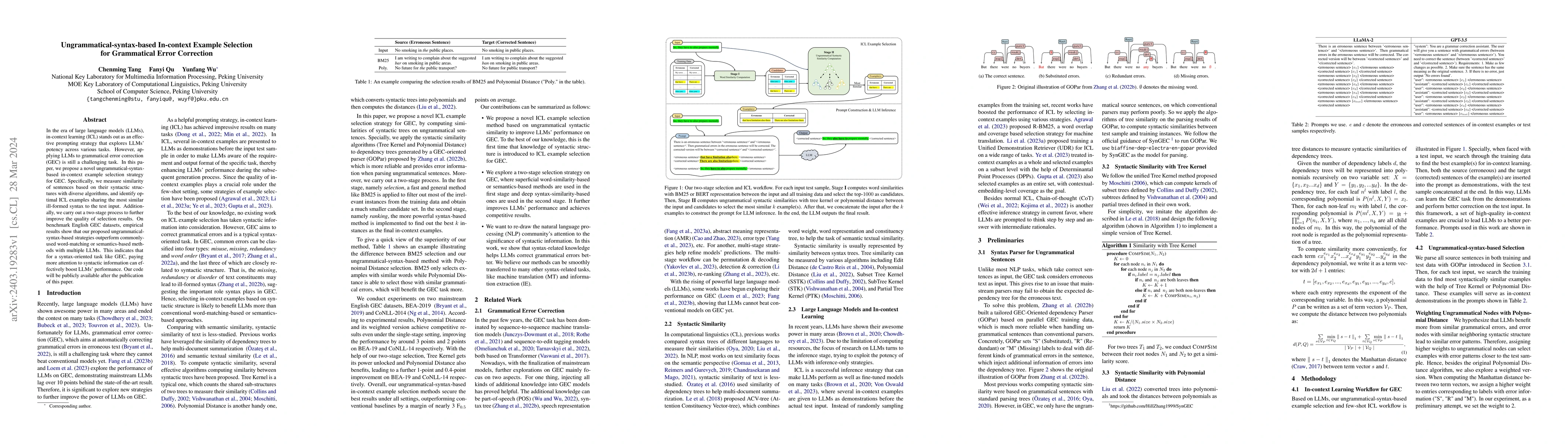 Thumbnail for Ungrammatical-syntax-based In-context Example Selection for Grammatical
  Error Correction