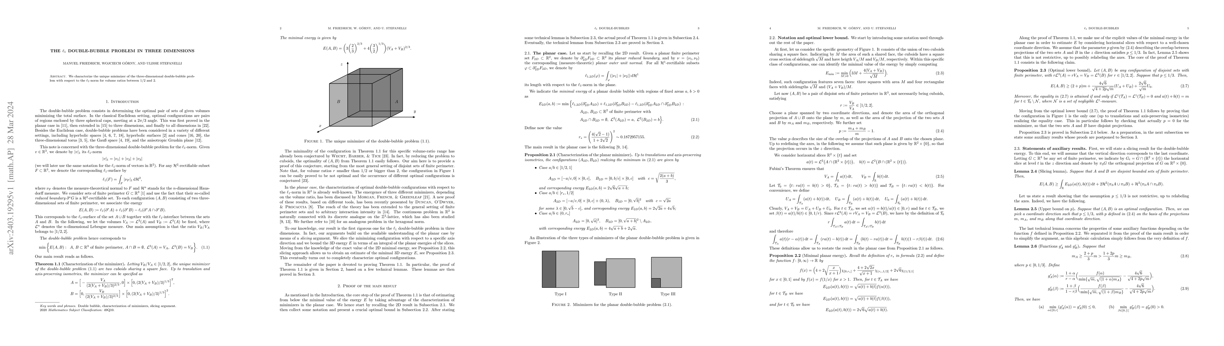 Thumbnail for The $\ell_1$ double-bubble problem in three dimensions