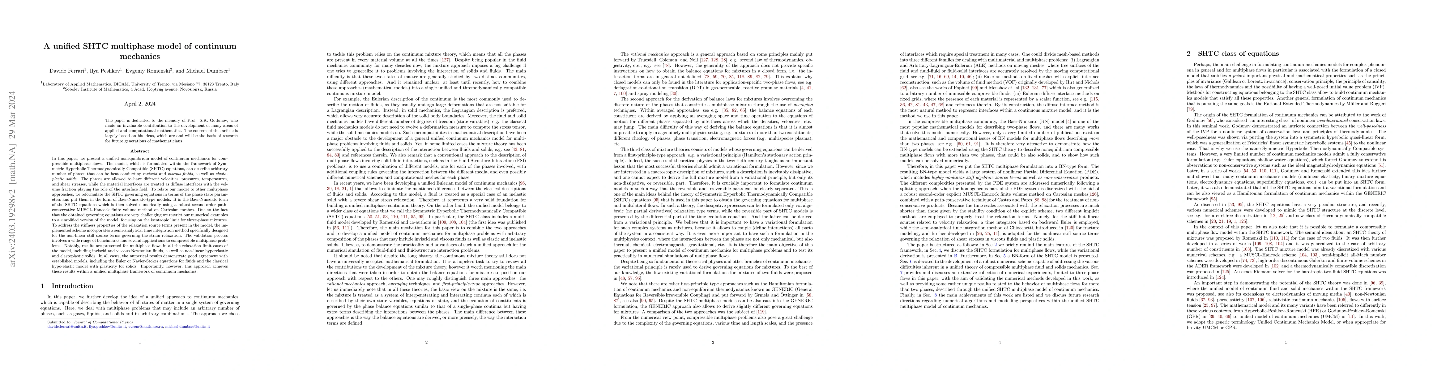 Thumbnail for A unified SHTC multiphase model of continuum mechanics