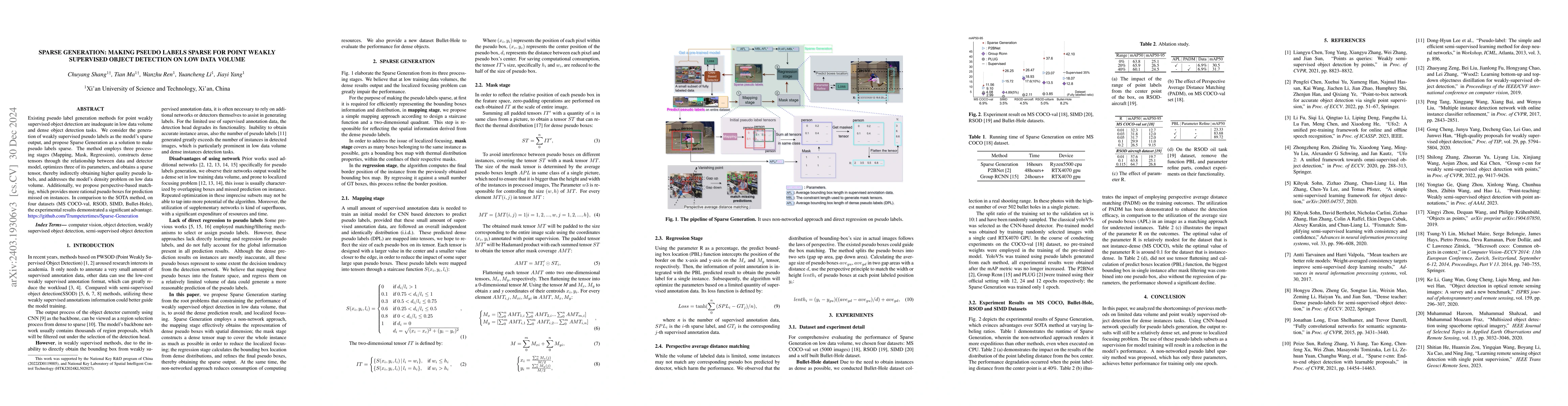 Thumbnail for Sparse Generation: Making Pseudo Labels Sparse for weakly supervision
  with points