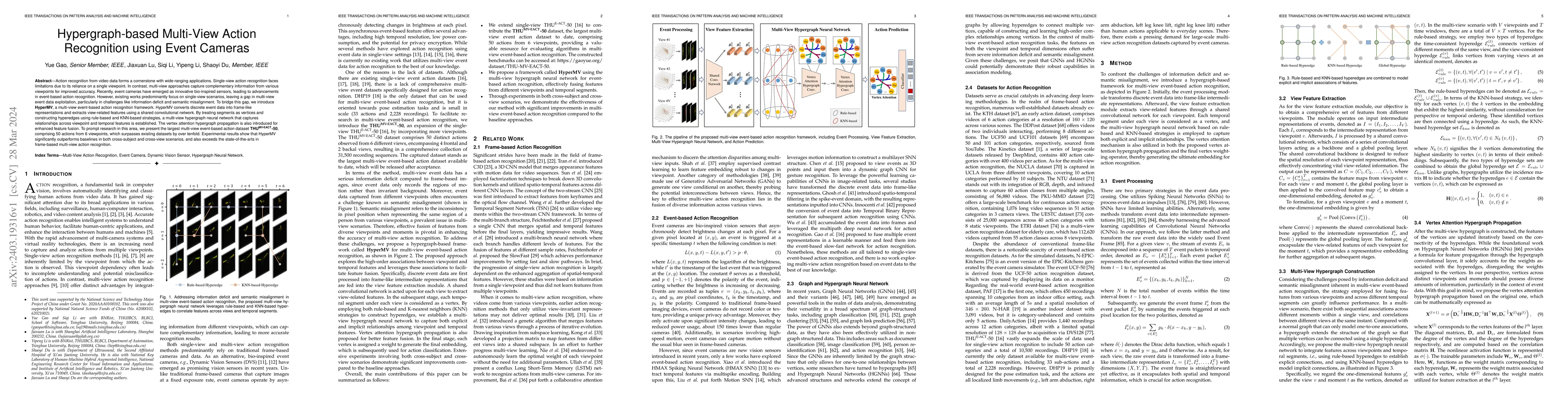 Thumbnail for Hypergraph-based Multi-View Action Recognition using Event Cameras