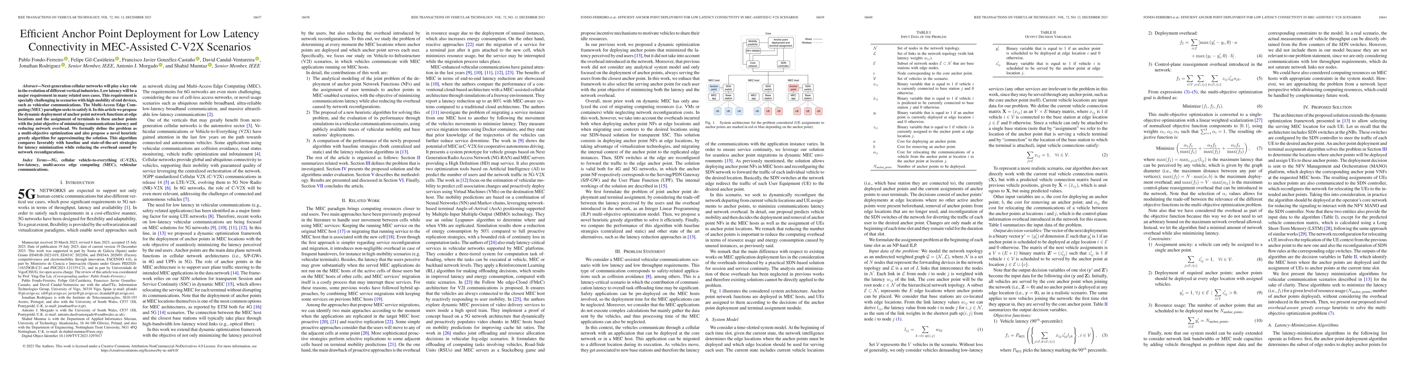 Thumbnail for Efficient Anchor Point Deployment for Low Latency Connectivity in
  MEC-Assisted C-V2X Scenarios