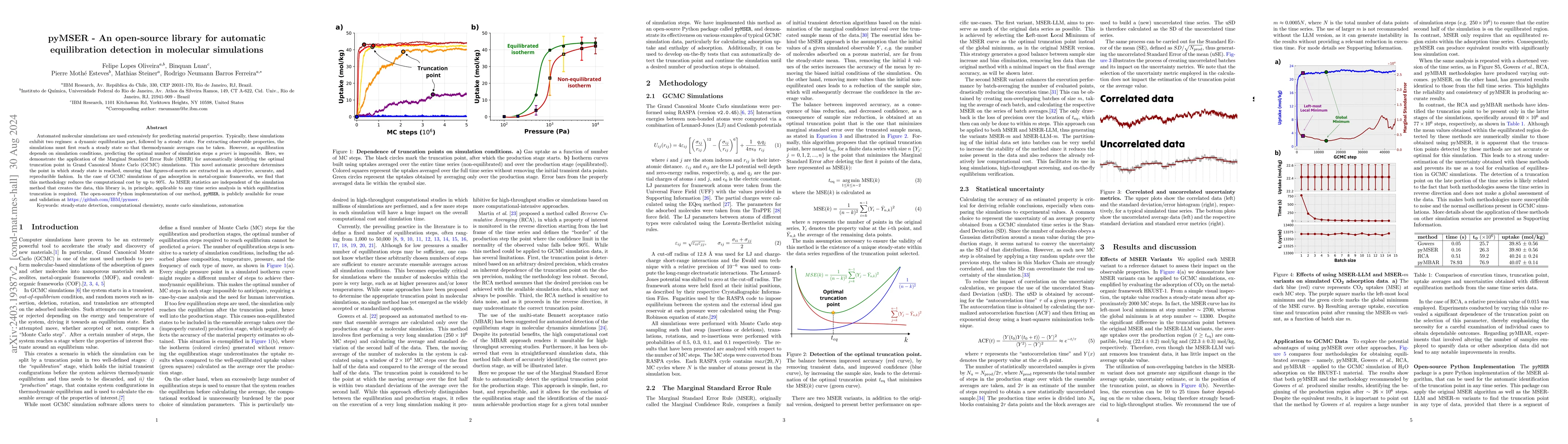 Thumbnail for pyMSER -- An open-source library for automatic equilibration detection
  in molecular simulations