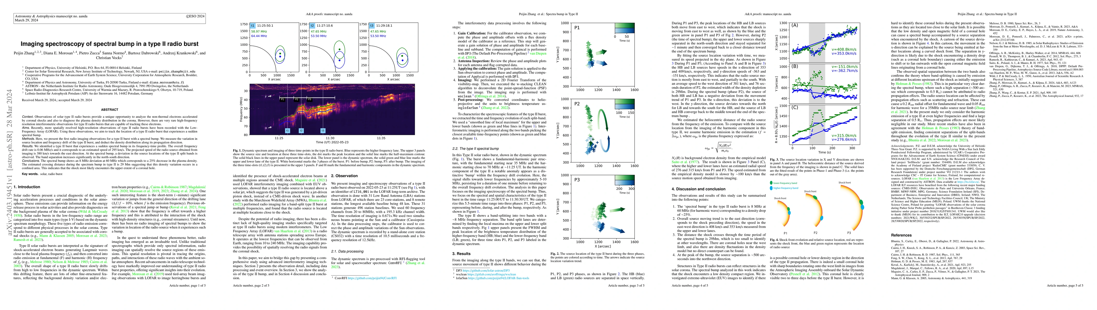 Thumbnail for Imaging spectroscopy of spectral bump in a type II radio burst