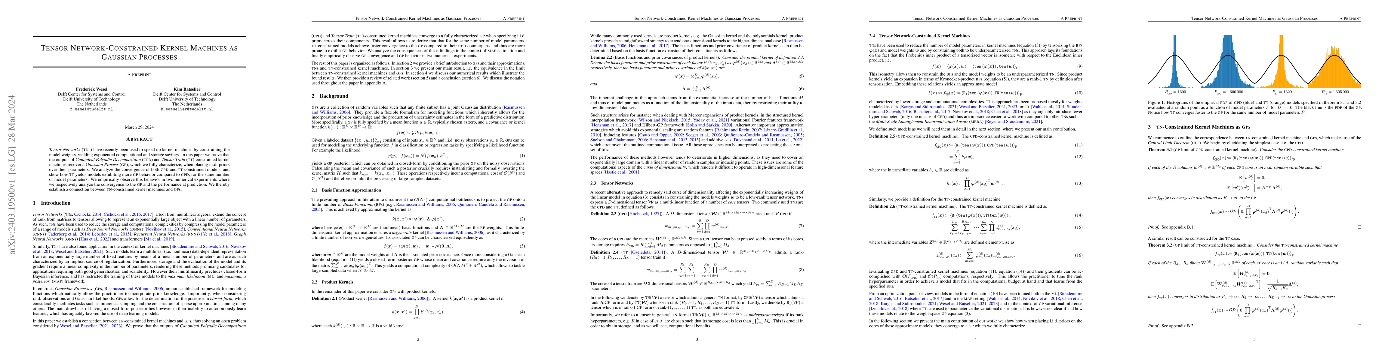 Thumbnail for Tensor Network-Constrained Kernel Machines as Gaussian Processes