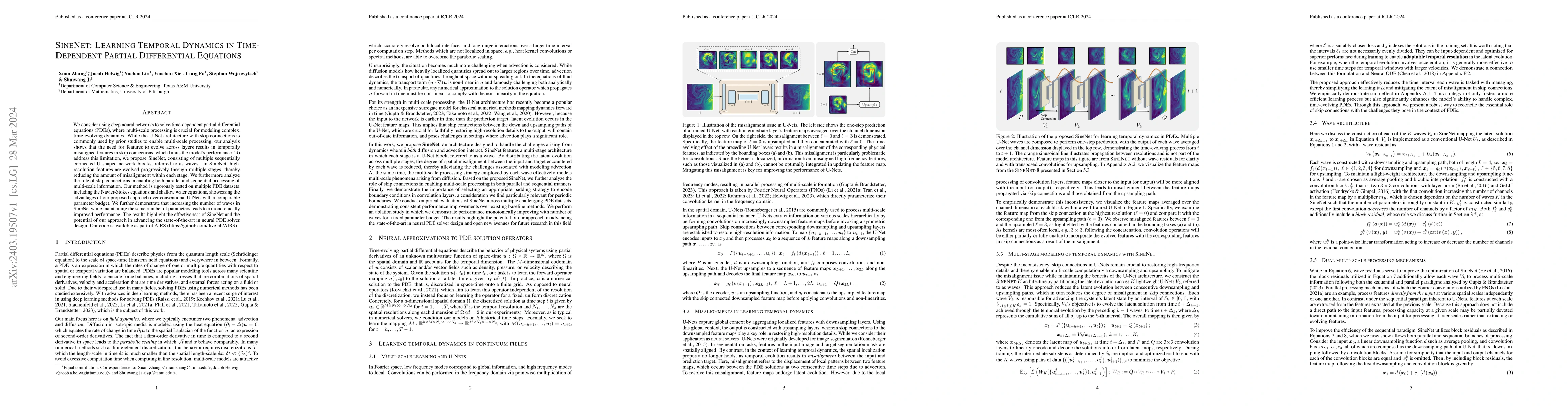 Thumbnail for SineNet: Learning Temporal Dynamics in Time-Dependent Partial
  Differential Equations