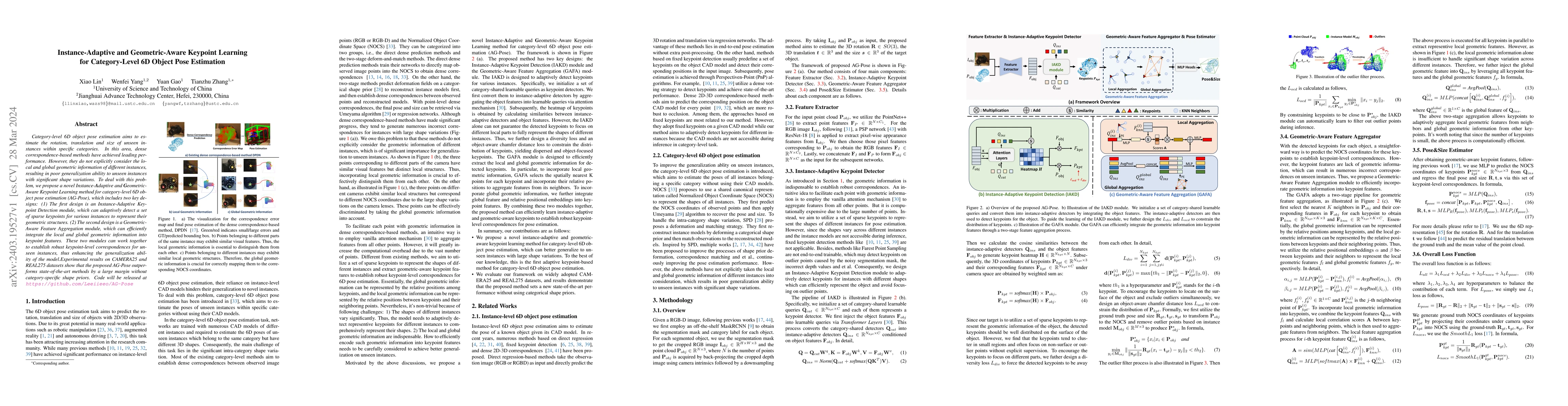Thumbnail for Instance-Adaptive and Geometric-Aware Keypoint Learning for
  Category-Level 6D Object Pose Estimation