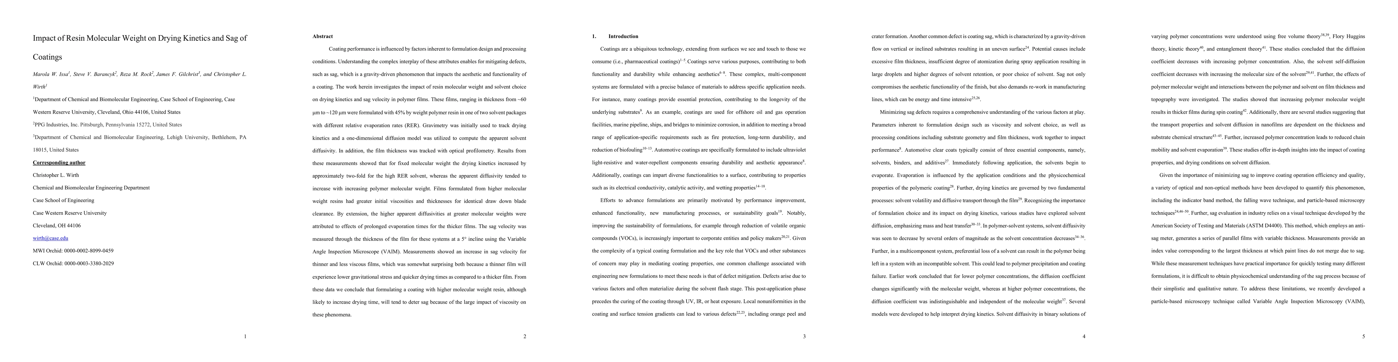 Thumbnail for Impact of Resin Molecular Weight on Drying Kinetics and Sag of Coatings