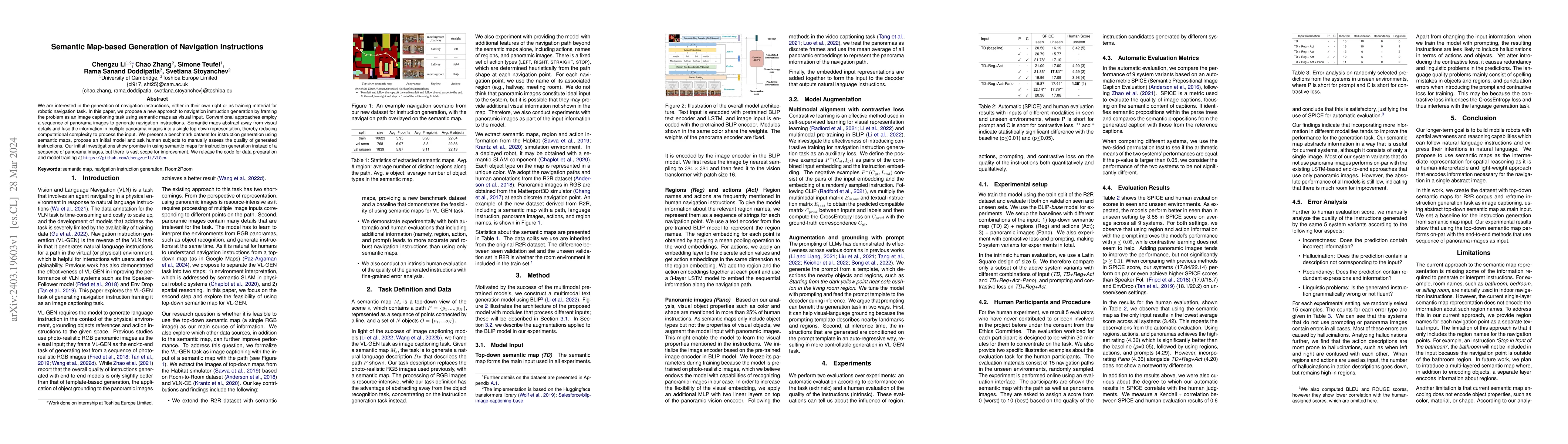 Thumbnail for Semantic Map-based Generation of Navigation Instructions