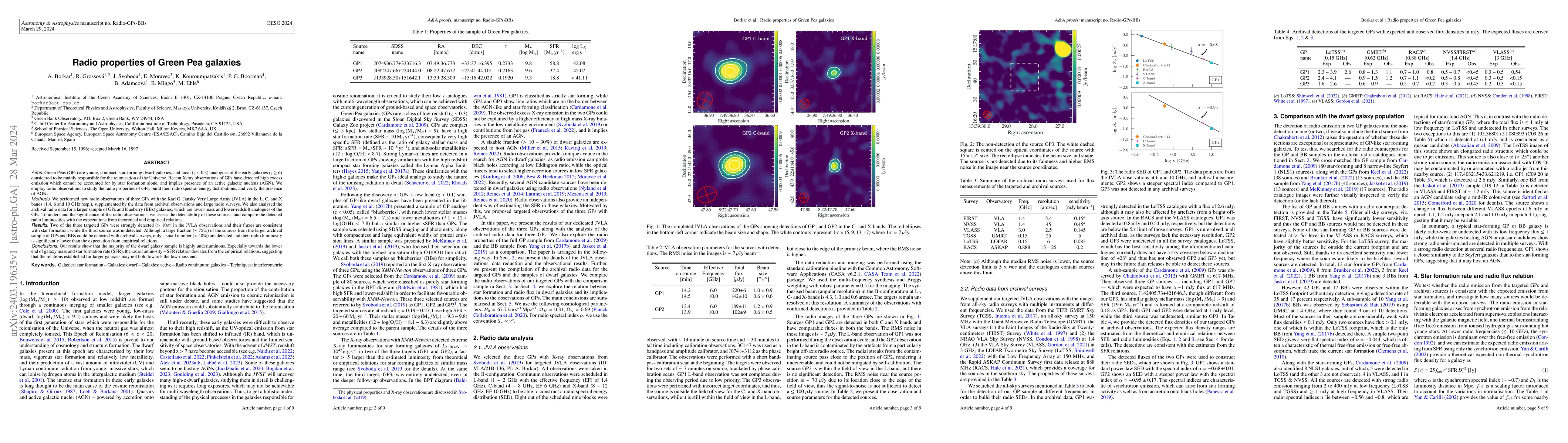 Thumbnail for Radio properties of Green Pea galaxies