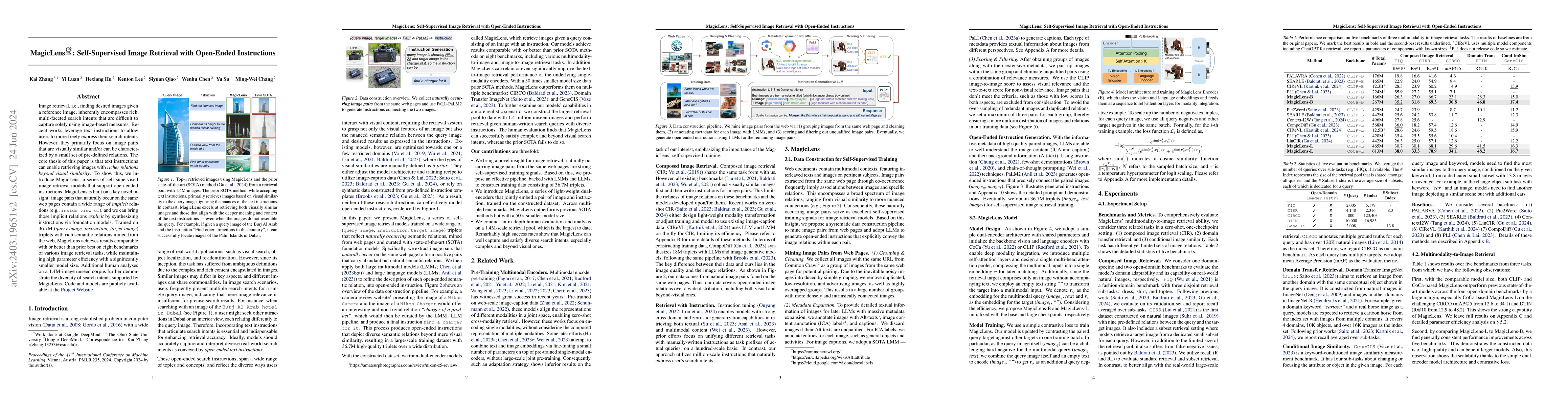 Thumbnail for MagicLens: Self-Supervised Image Retrieval with Open-Ended Instructions