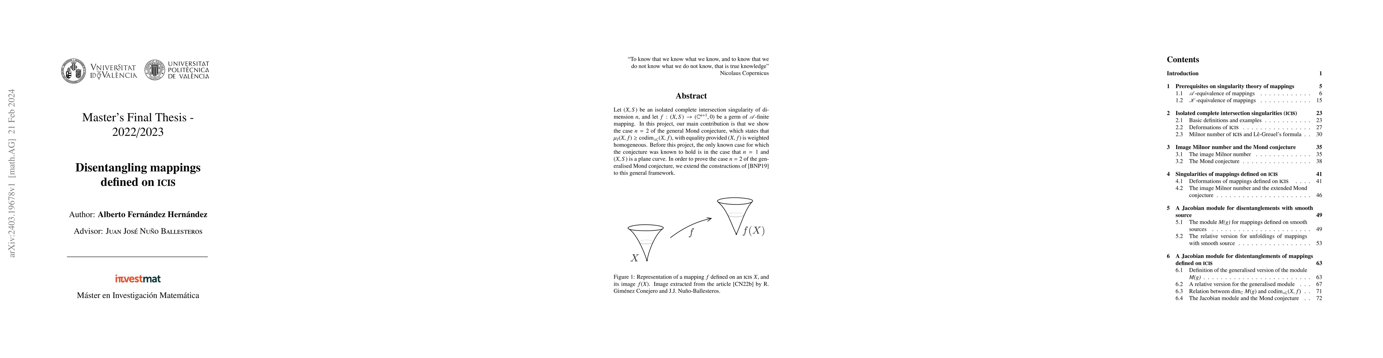 Thumbnail for Disentangling mappings defined on ICIS