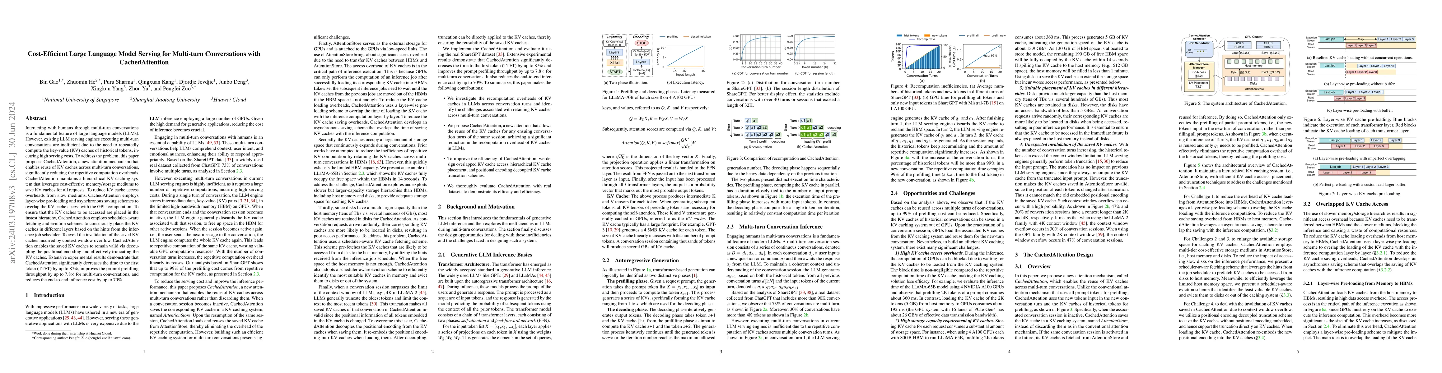 Thumbnail for Cost-Efficient Large Language Model Serving for Multi-turn Conversations
  with CachedAttention
