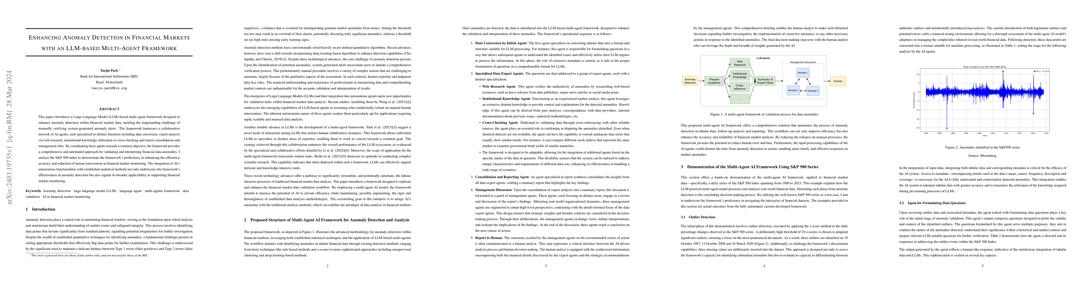 Thumbnail for Enhancing Anomaly Detection in Financial Markets with an LLM-based
  Multi-Agent Framework