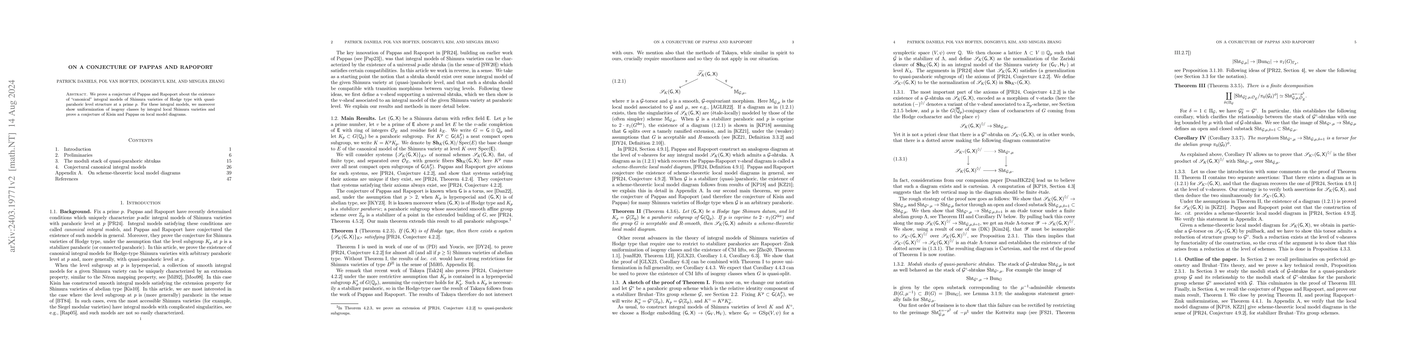 Thumbnail for On a conjecture of Pappas and Rapoport
