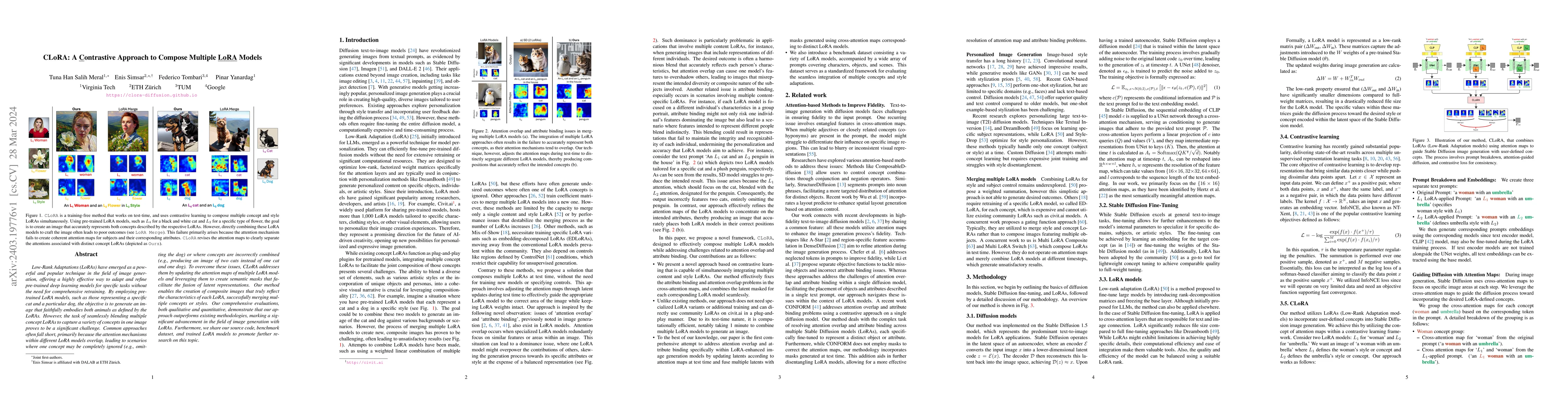 Thumbnail for CLoRA: A Contrastive Approach to Compose Multiple LoRA Models