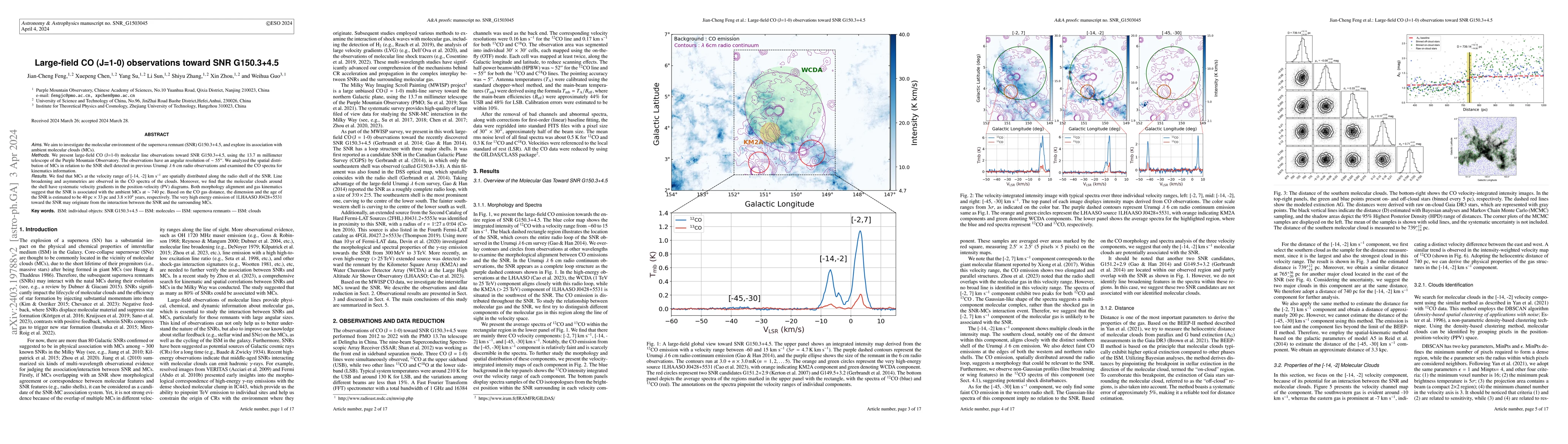 Thumbnail for Large-field CO (J=1-0) observations toward SNR G150.3+4.5