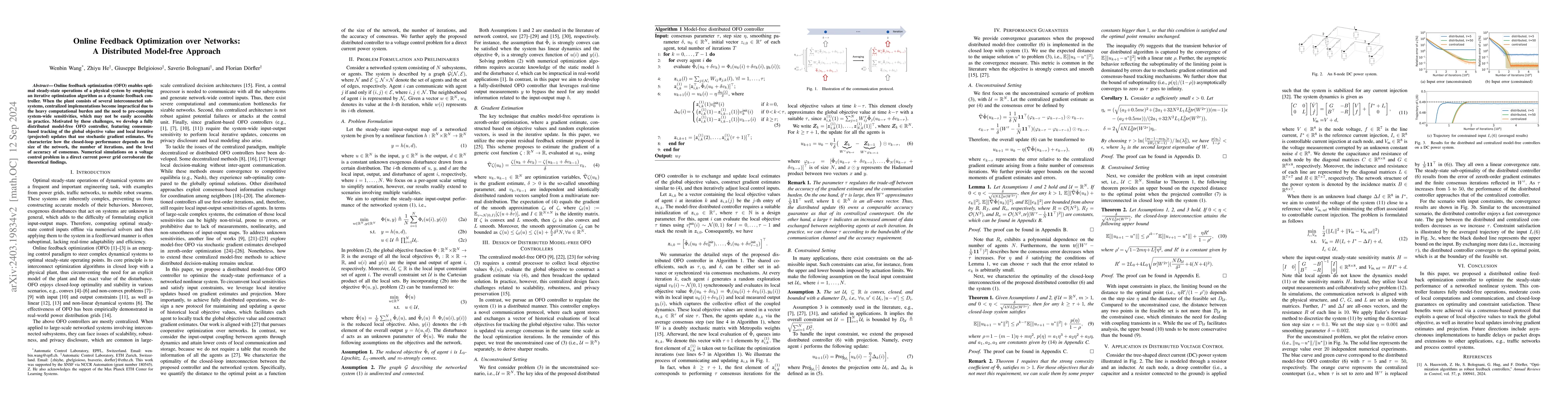 Thumbnail for Online Feedback Optimization over Networks: A Distributed Model-free
  Approach