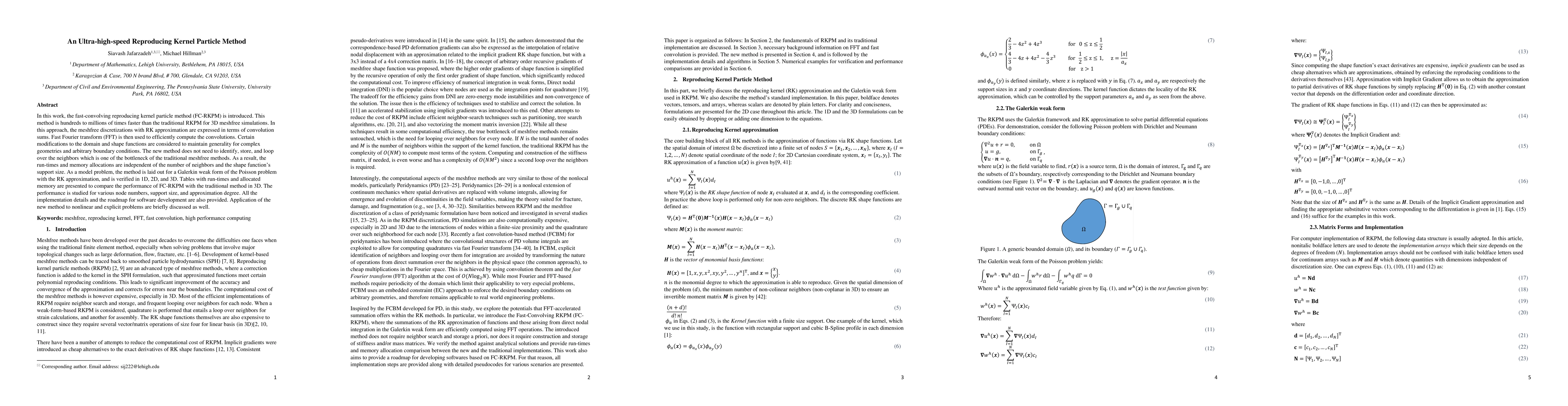 Thumbnail for An Ultra-high-speed Reproducing Kernel Particle Method