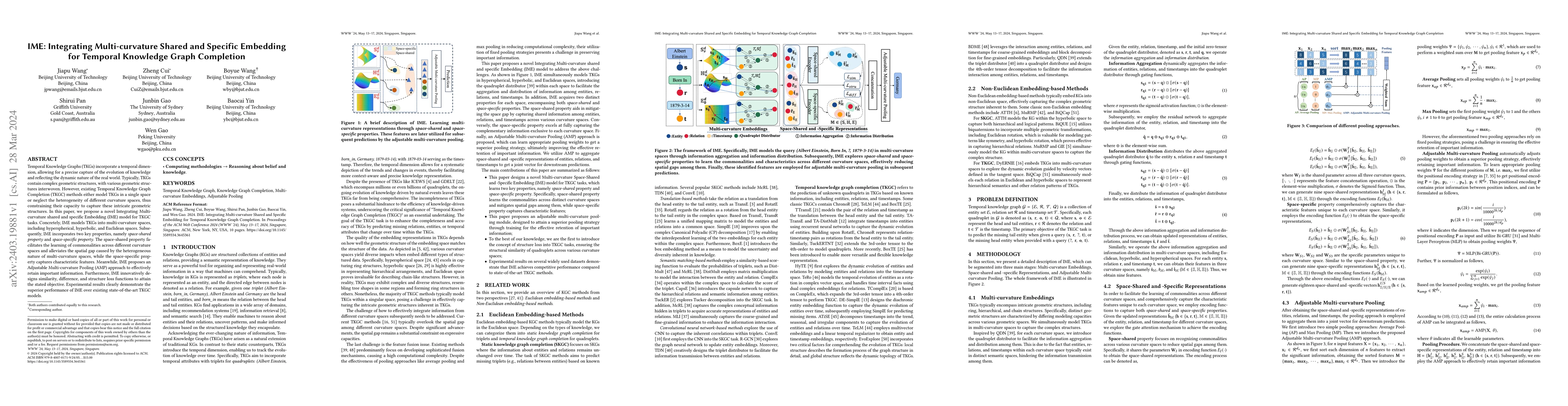 Thumbnail for IME: Integrating Multi-curvature Shared and Specific Embedding for
  Temporal Knowledge Graph Completion