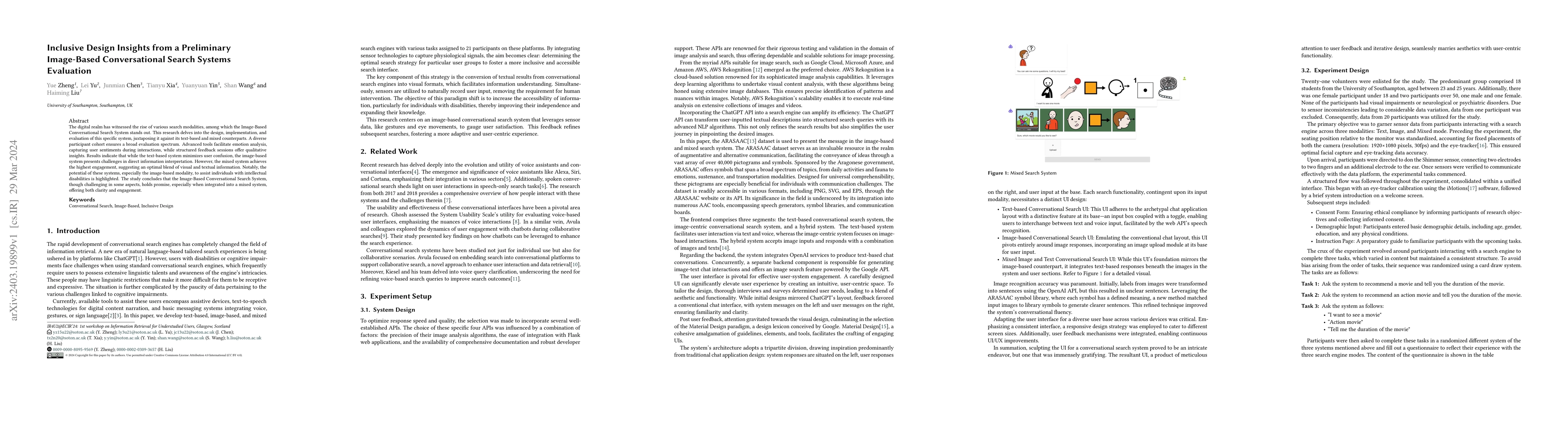 Thumbnail for Inclusive Design Insights from a Preliminary Image-Based Conversational
  Search Systems Evaluation