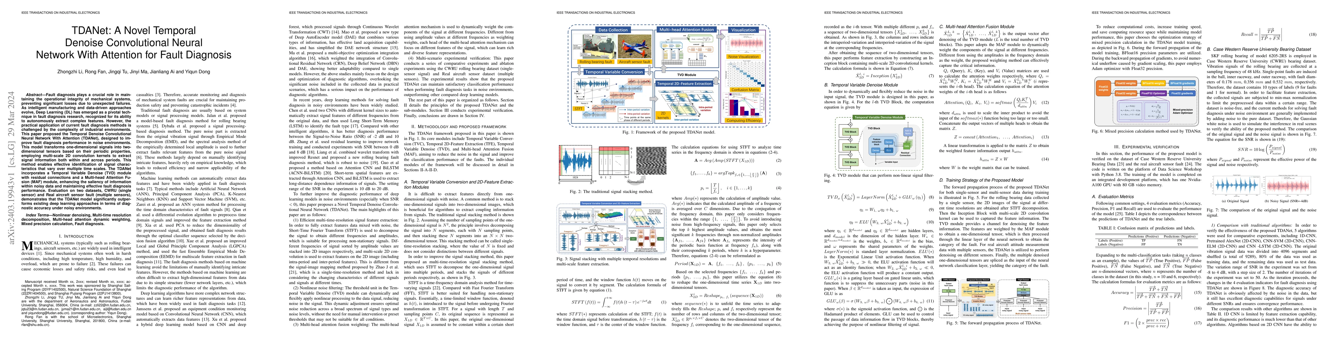 Thumbnail for TDANet: A Novel Temporal Denoise Convolutional Neural Network With
  Attention for Fault Diagnosis