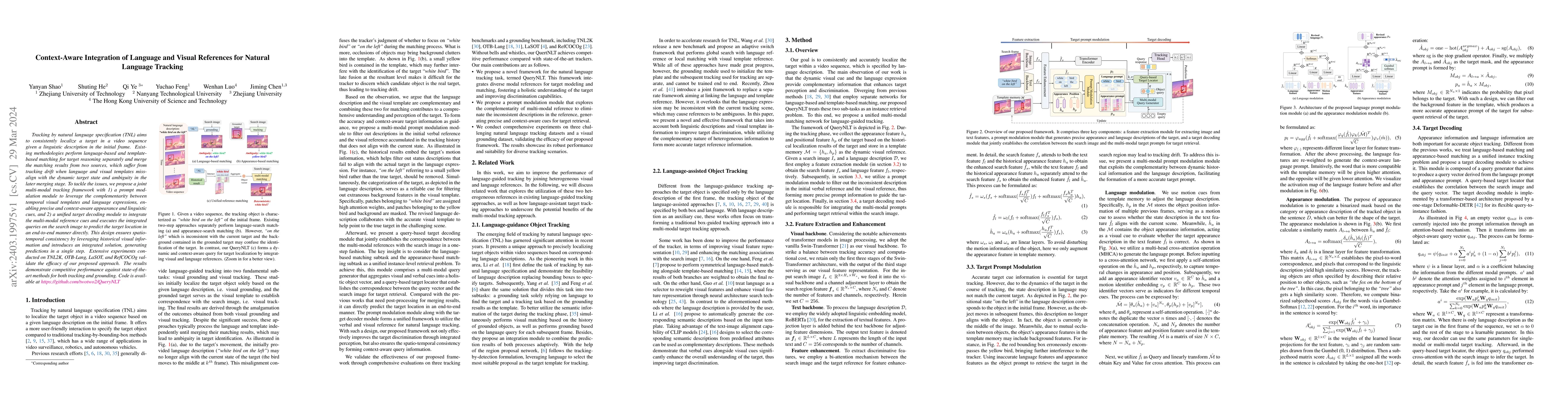 Thumbnail for Context-Aware Integration of Language and Visual References for Natural
  Language Tracking