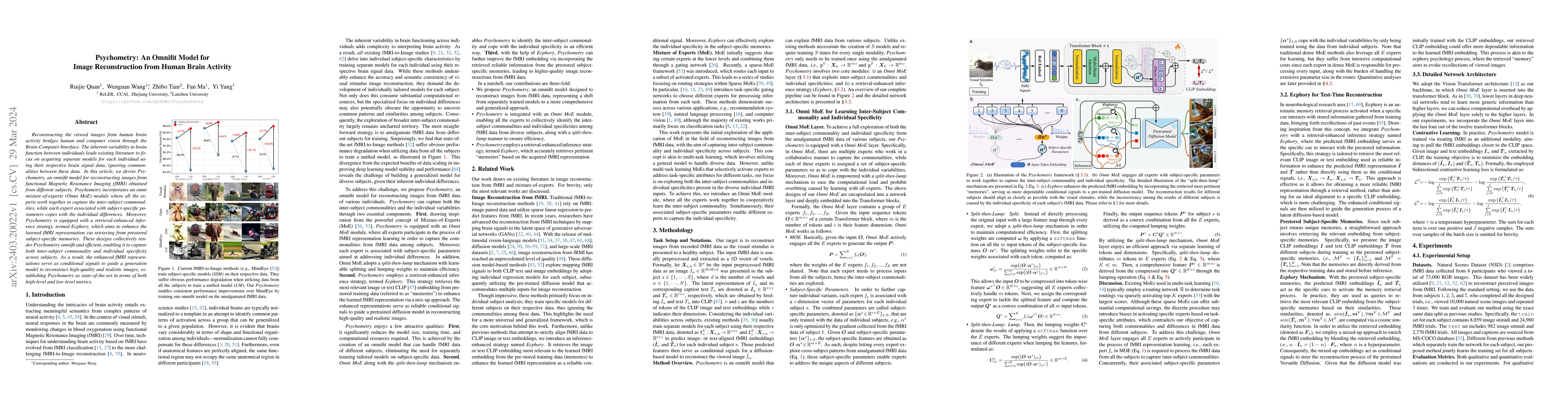 Thumbnail for Psychometry: An Omnifit Model for Image Reconstruction from Human Brain
  Activity