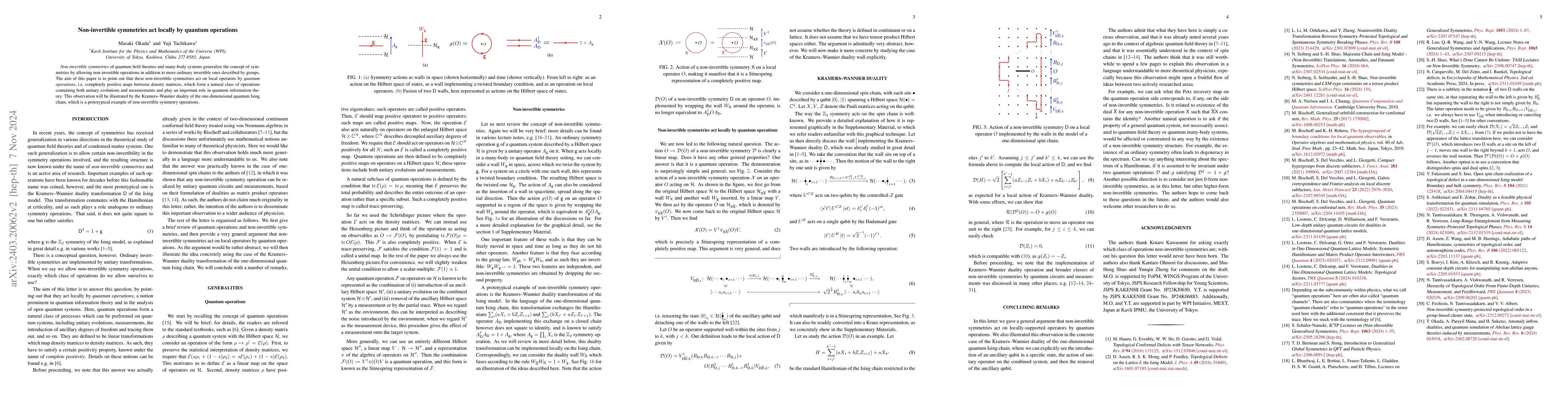 Thumbnail for Non-invertible symmetries act locally by quantum operations