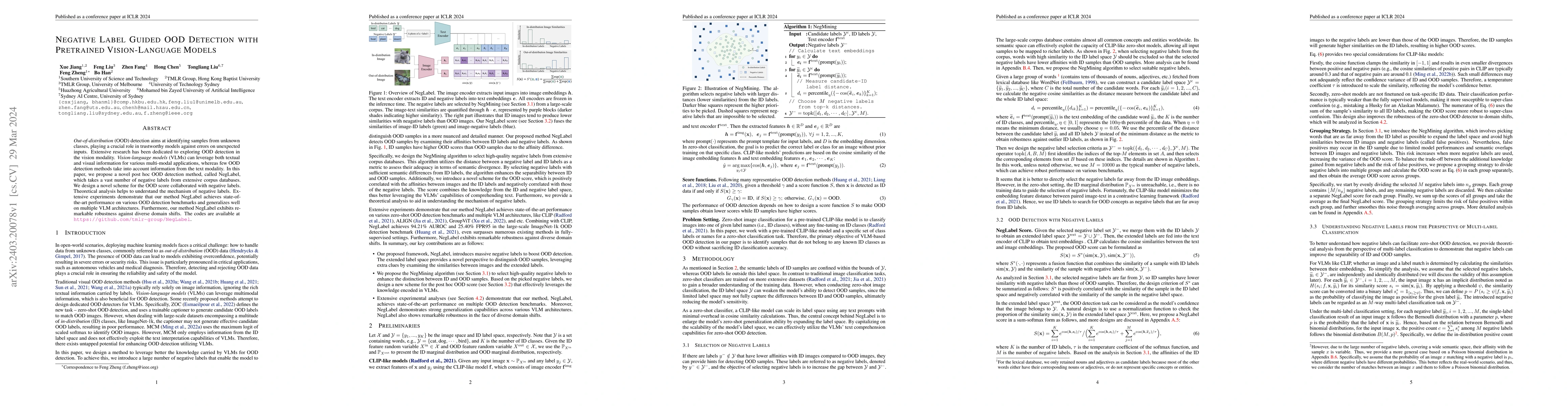 Thumbnail for Negative Label Guided OOD Detection with Pretrained Vision-Language
  Models