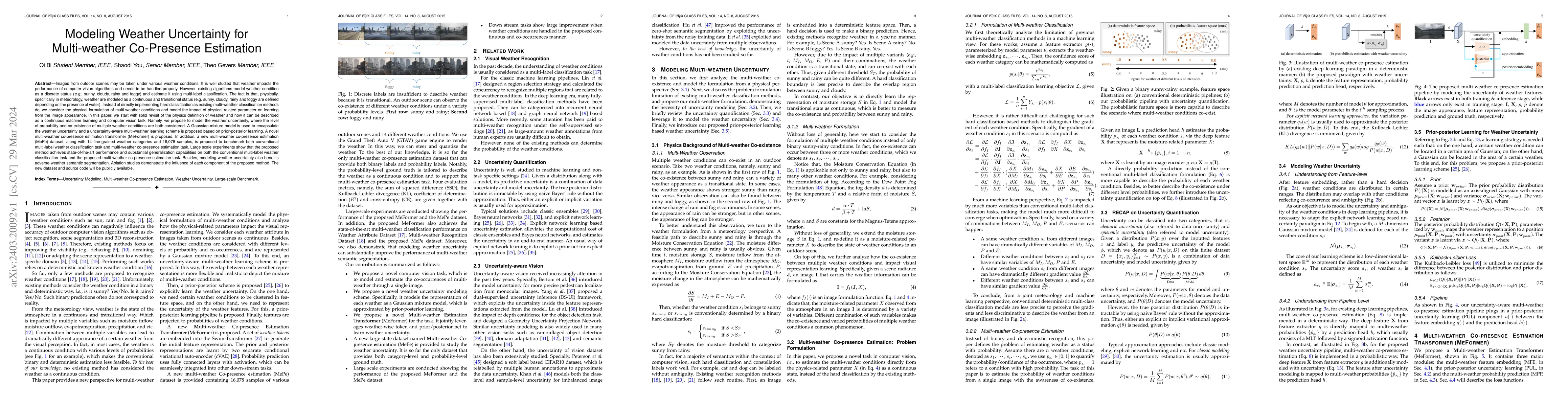 Thumbnail for Modeling Weather Uncertainty for Multi-weather Co-Presence Estimation