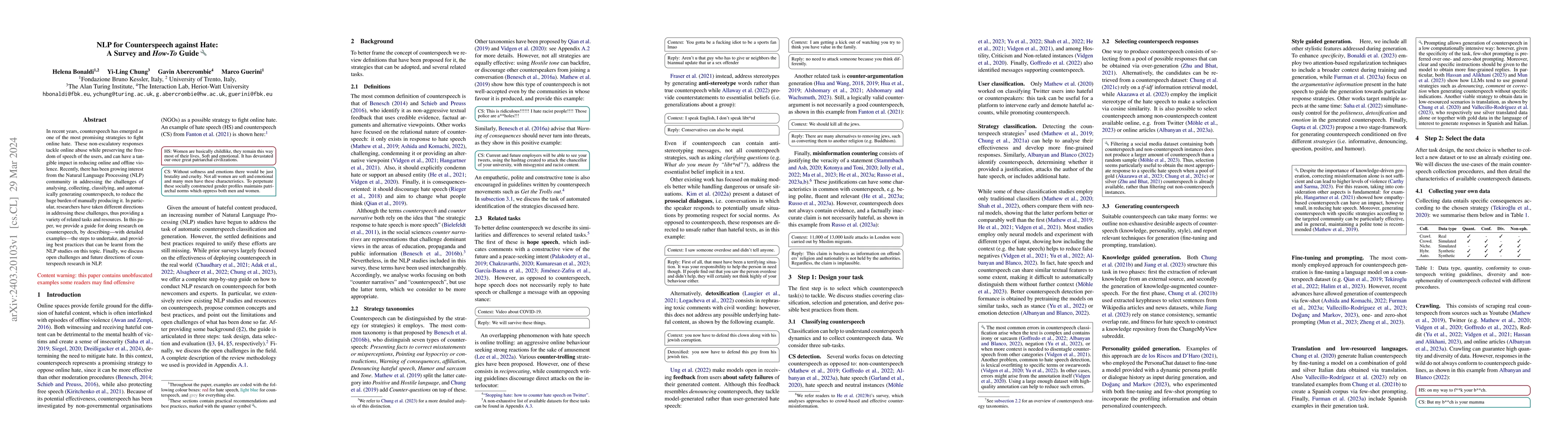 Thumbnail for NLP for Counterspeech against Hate: A Survey and How-To Guide