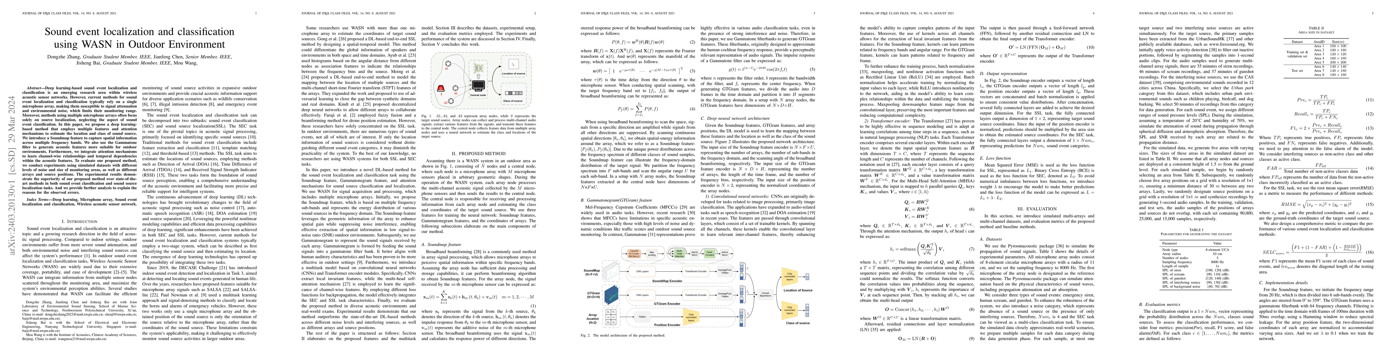 Thumbnail for Sound event localization and classification using WASN in Outdoor
  Environment