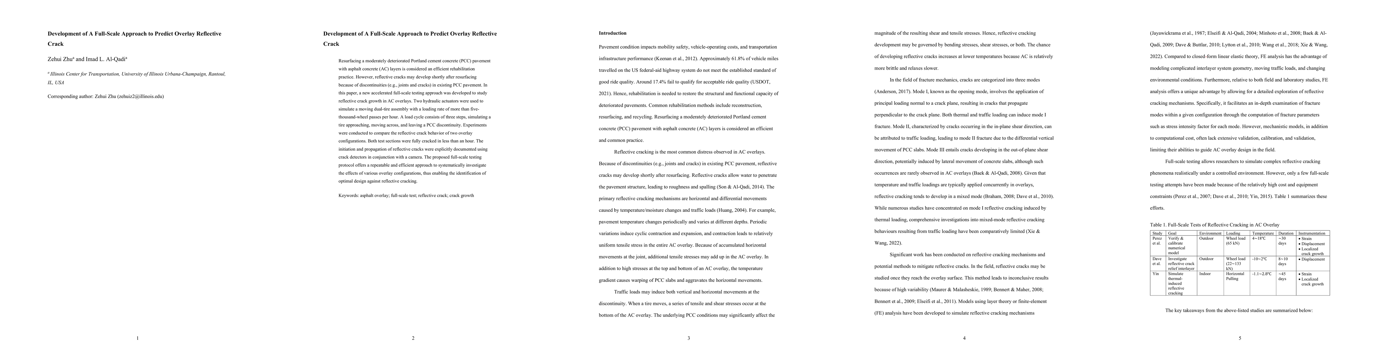 Thumbnail for Development of a full-Scale approach to predict overlay reflective crack