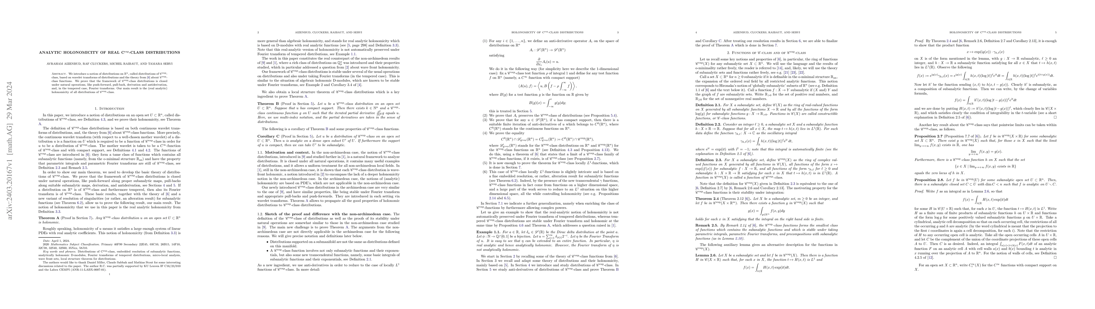 Thumbnail for Analytic holonomicity of real C$^{{\mathrm{exp}}}$-class distributions